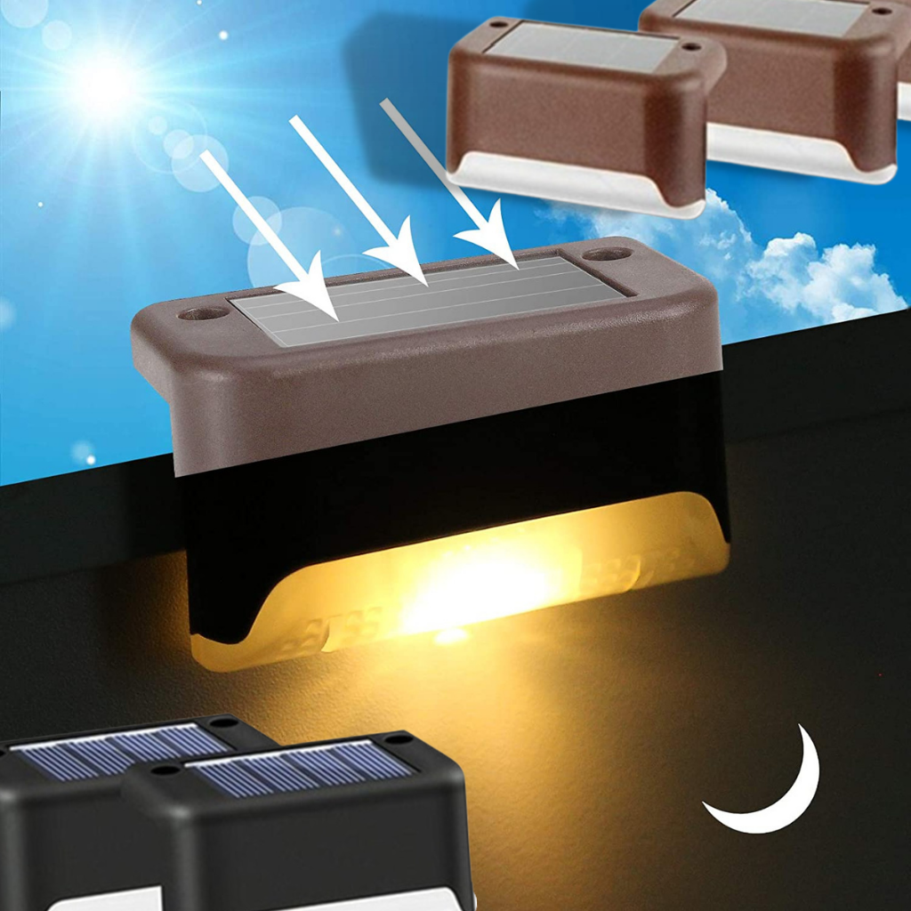 Basamaklar için Solar LED ışıklar (4 adet) - Ozerty