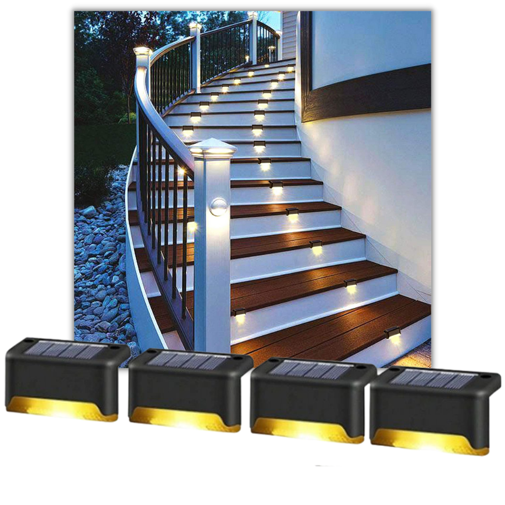 Basamaklar için Solar LED ışıklar (4 adet) - Ozerty