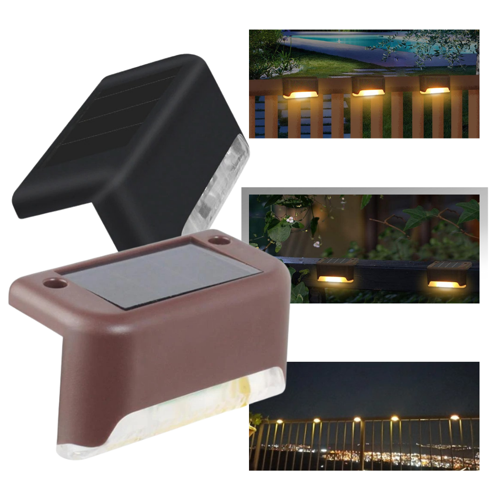 Basamaklar için Solar LED ışıklar (4 adet) - Ozerty