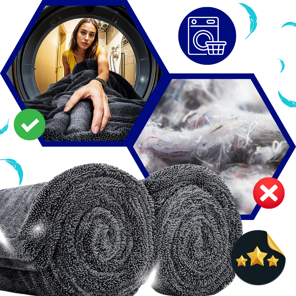 Emici Mikrofiber Cam Temizleyici Havlu - Ozerty