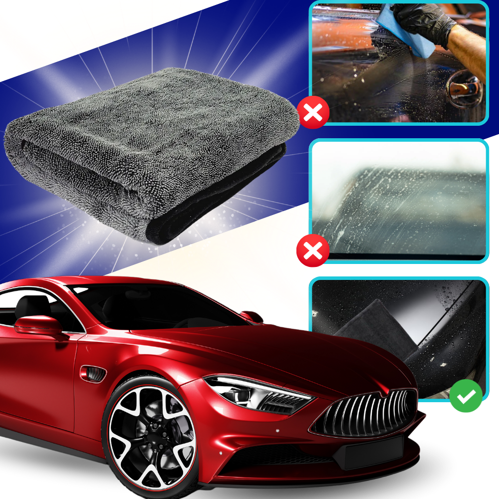Emici Mikrofiber Cam Temizleyici Havlu - Ozerty