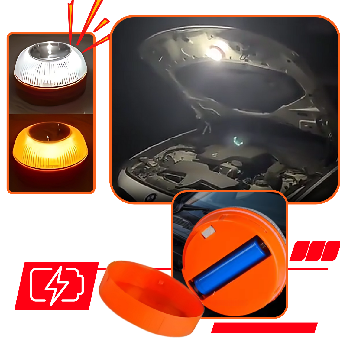 Akredite LED Strobe Araba Acil Durum Işığı - Ozerty