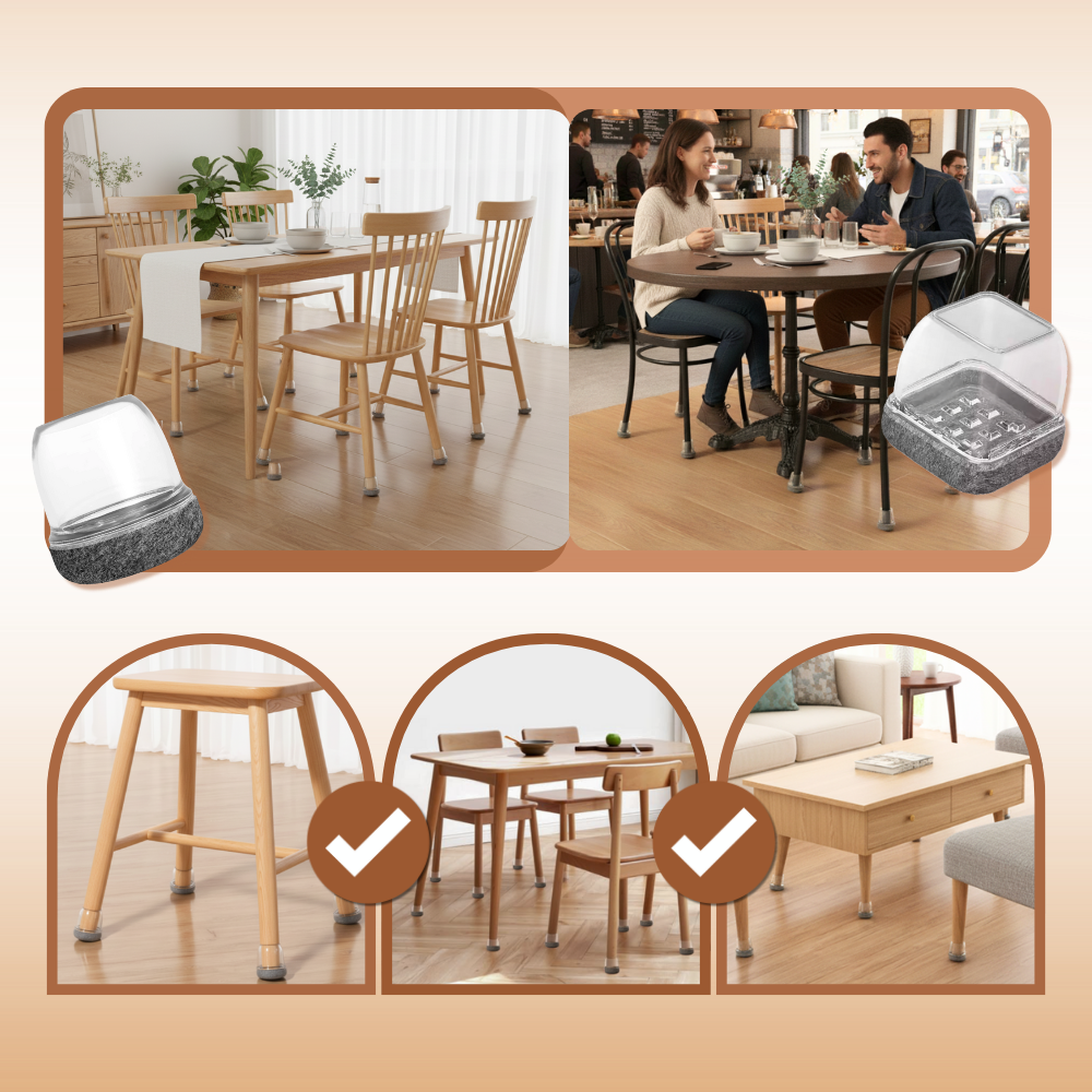 Çizilmeye Karşı Koruyucu Mobilya Ayak Kılıfları - Ozerty