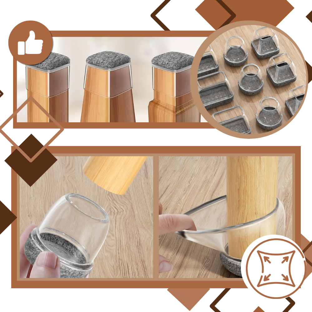 Çizilmeye Karşı Koruyucu Mobilya Ayak Kılıfları - Ozerty