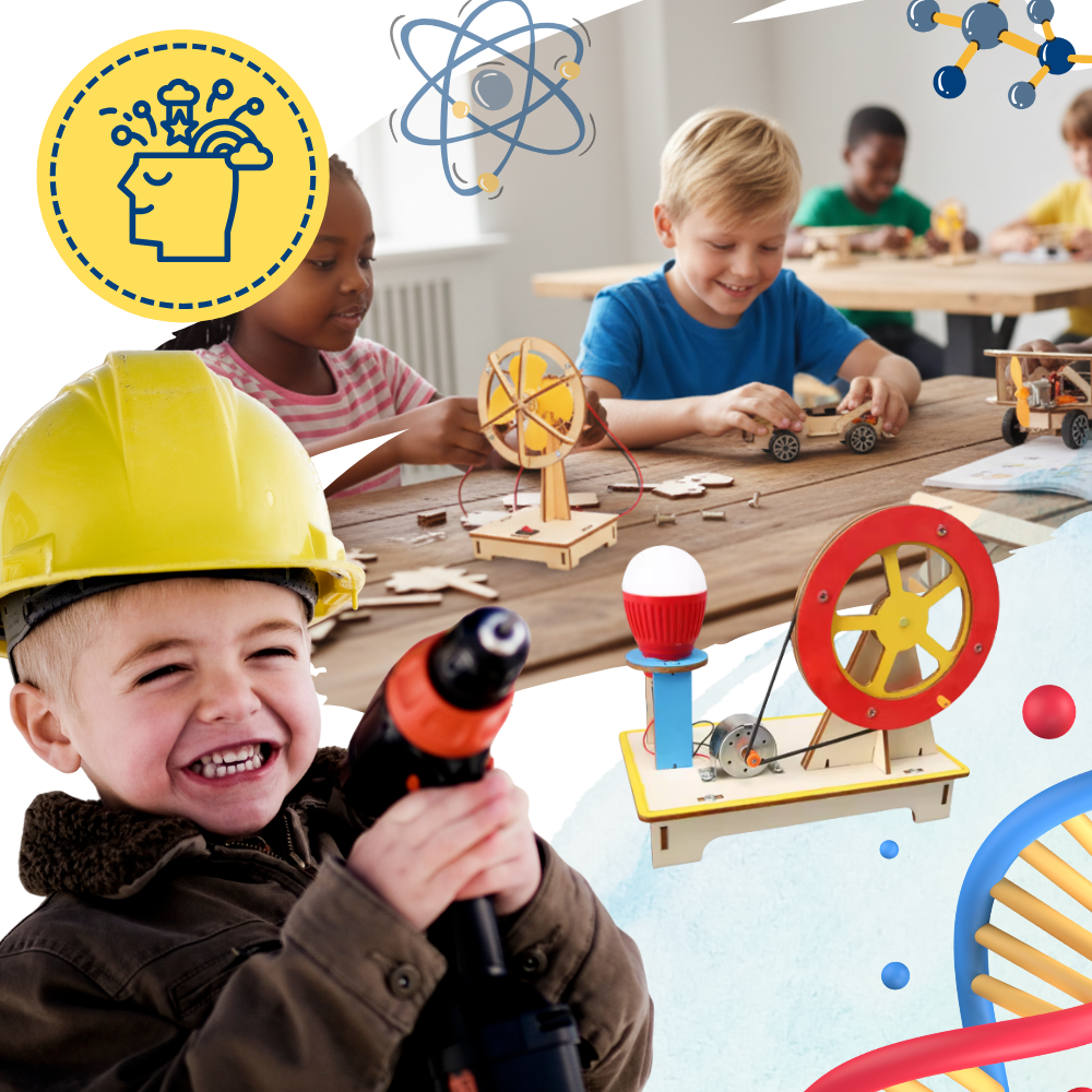 Montaj Ahşap Bilim Oyuncağı - Ozerty