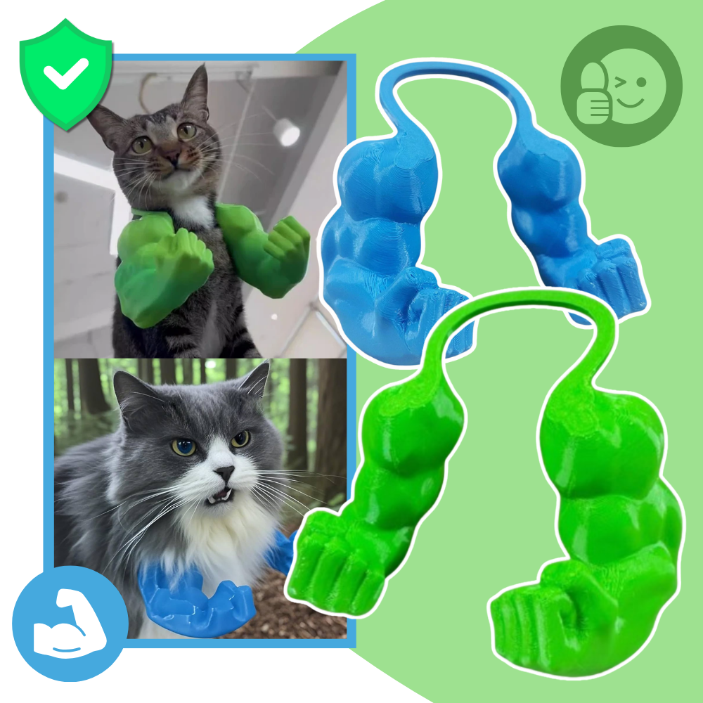 Vücut Geliştirici Kedi Kol Kostümü - Ozerty