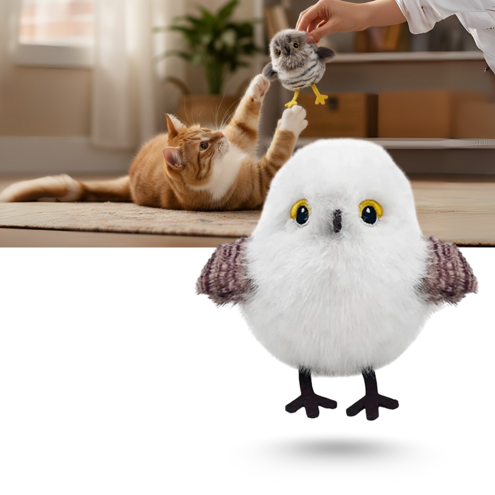 Kedi Gerçekçi Etkileşimli Kuş Oyuncak - Ozerty