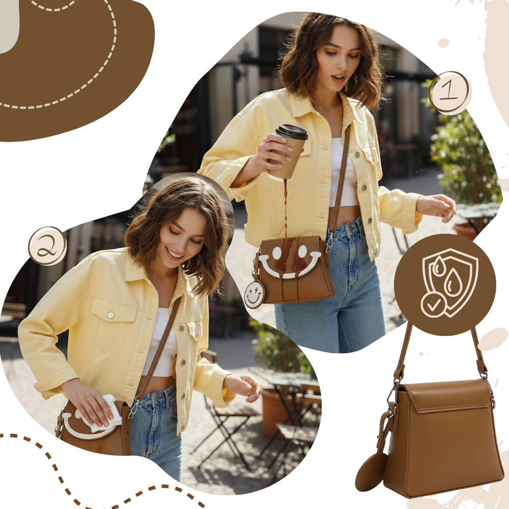 Neşeli Gülümseme Çapraz Askılı Çanta - Ozerty