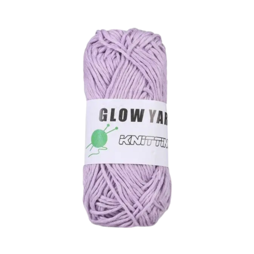 Renkli Yumuşak Glow İplik -Mor - Ozerty