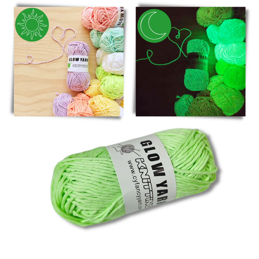 Renkli Yumuşak Glow İplik - Ozerty
