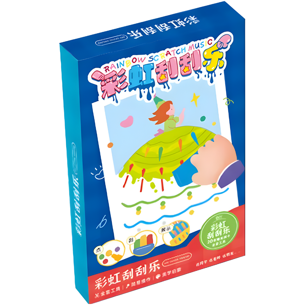 Renkli Silecek Sanatı Resim -Mavi - Ozerty