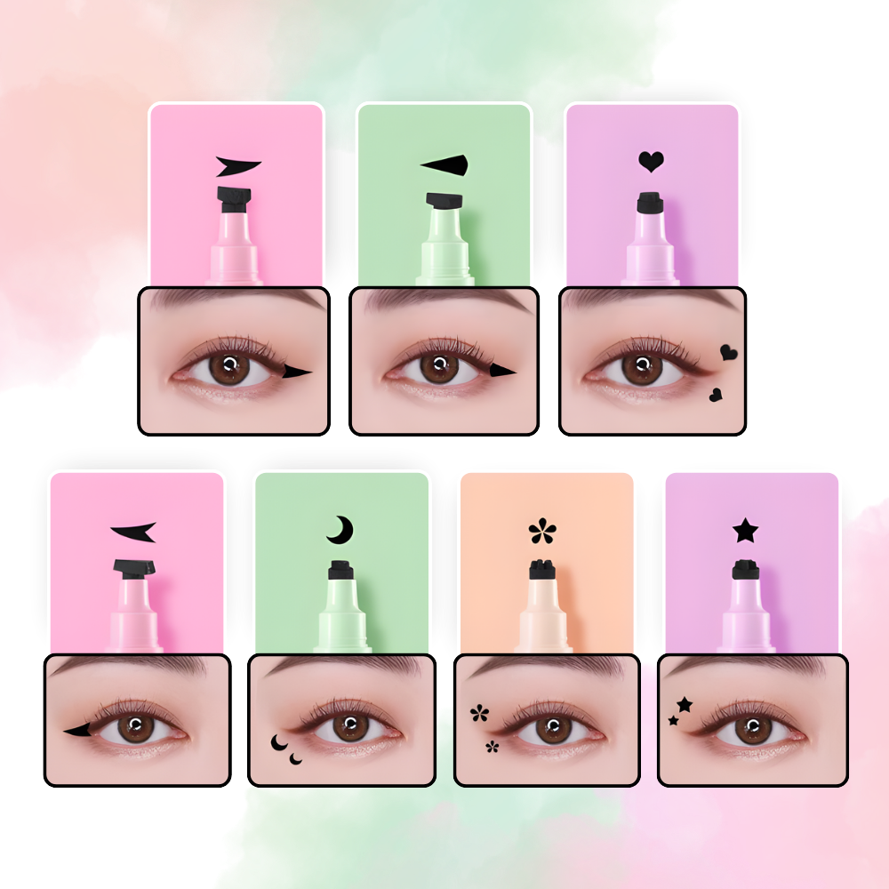 Yaratıcı Çift Uçlu Eyeliner Damgası - Ozerty