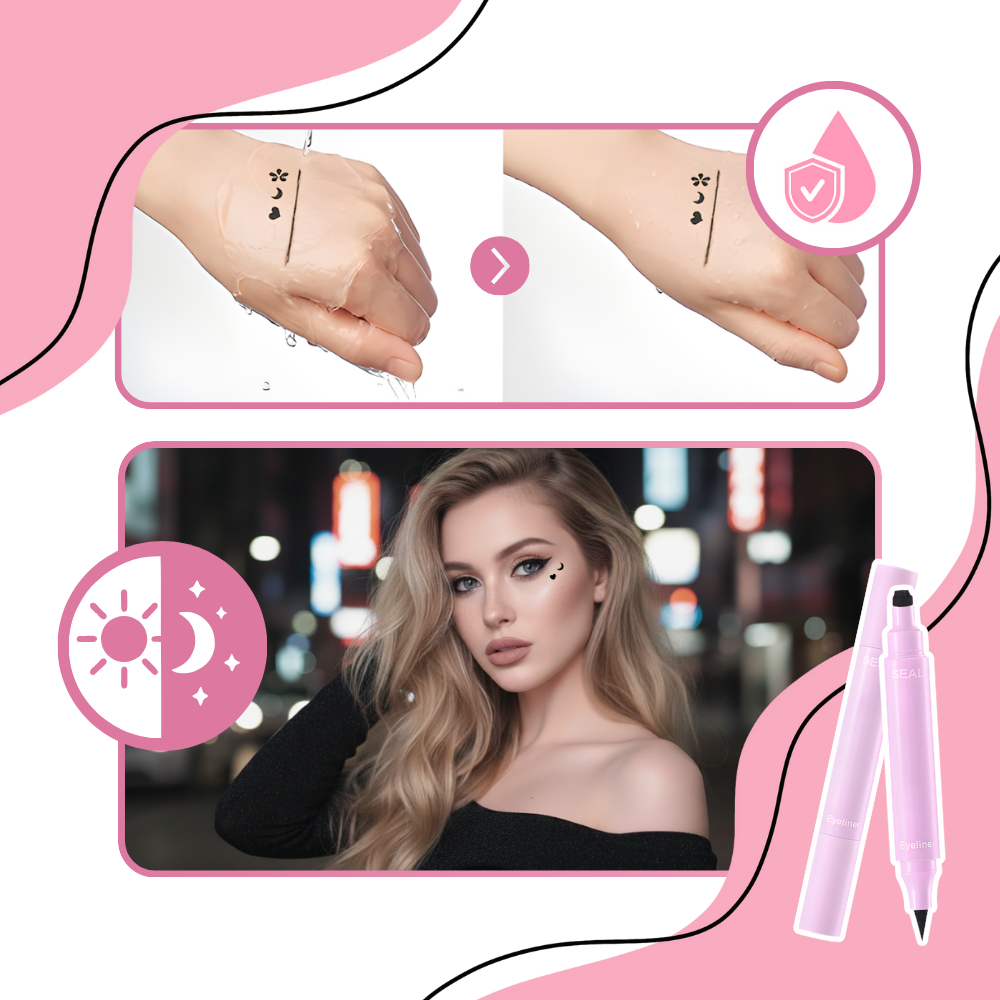 Yaratıcı Çift Uçlu Eyeliner Damgası - Ozerty