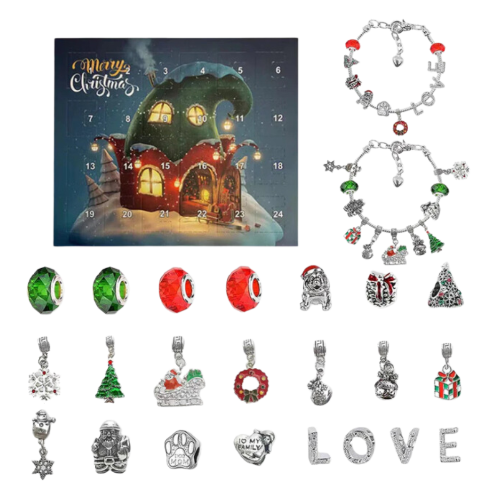 DIY Takı 24 Günlük Geri Sayım Advent Takvimi -Şirinler Evini Seviyorum - Ozerty