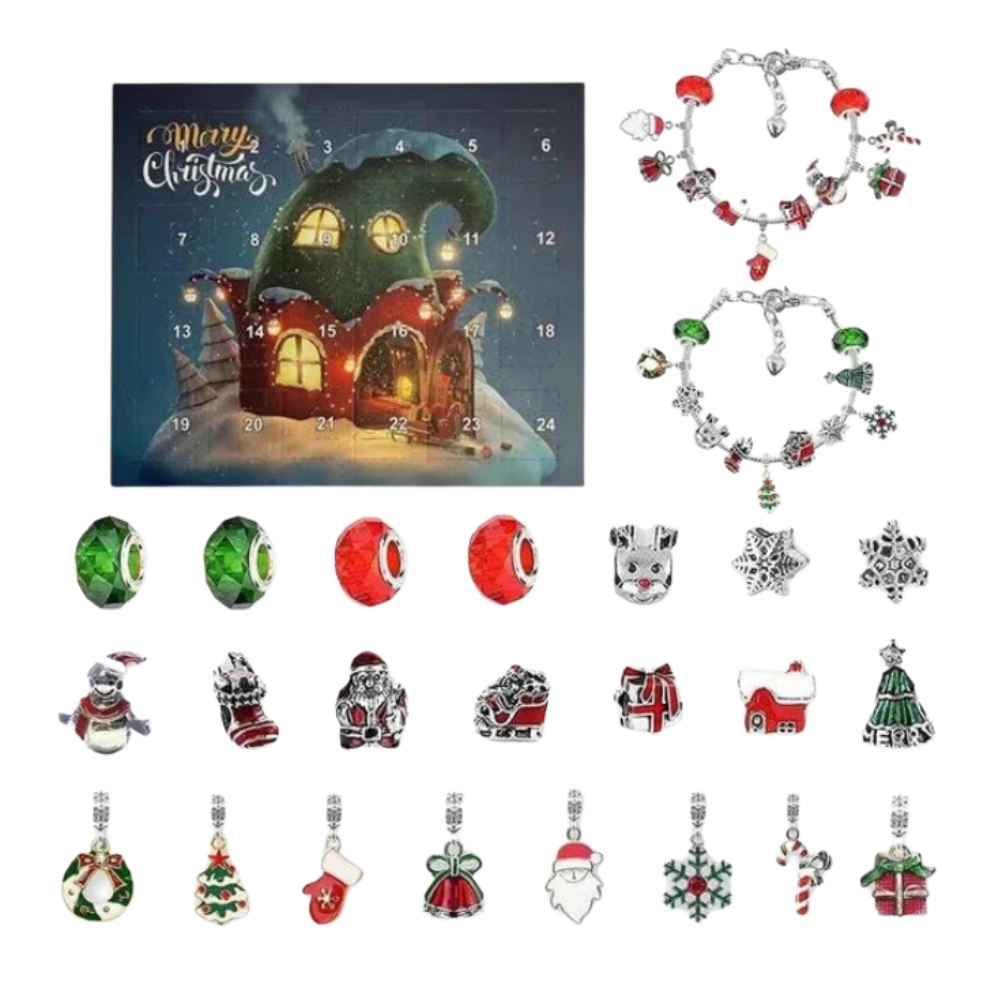 DIY Takı 24 Günlük Geri Sayım Advent Takvimi -Noel Baba Hediyeleri - Ozerty