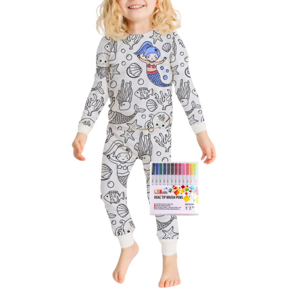 Doodle Dream Pijama -Küçük Deniz Kızı - Ozerty