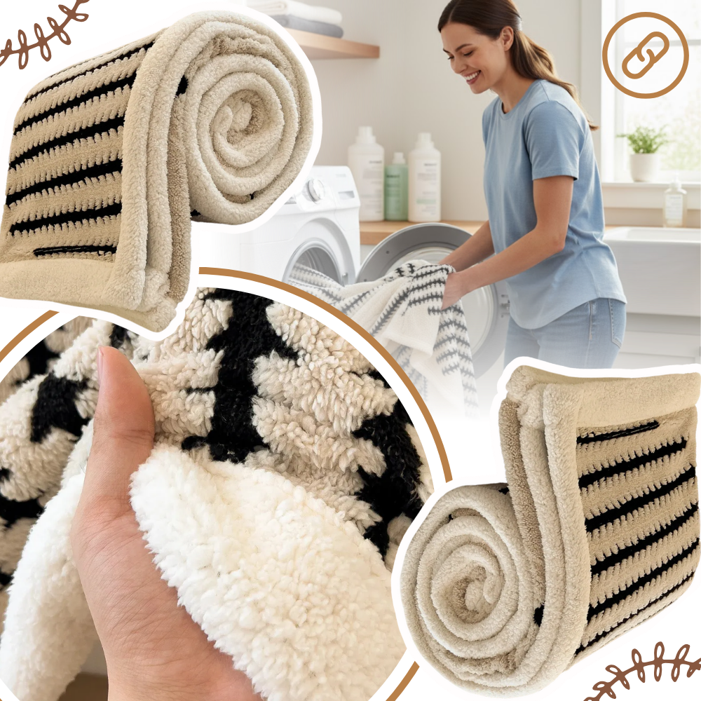 Kabarık Jakarlı Kış Battaniyesi - Ozerty