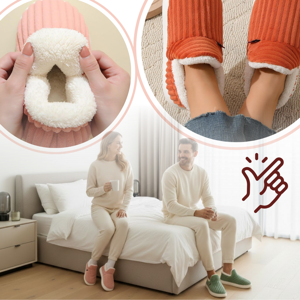 Kabarık Peluş Ev Terliği - Ozerty