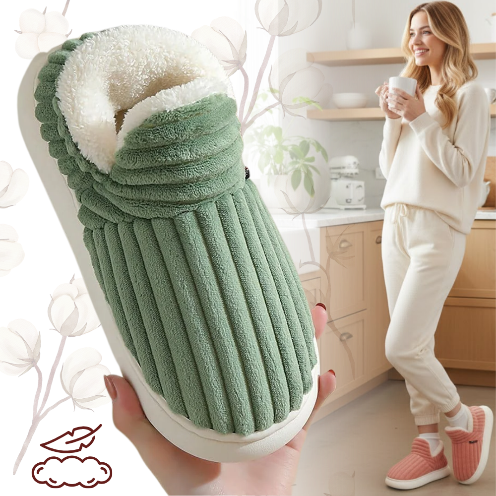 Kabarık Peluş Ev Terliği - Ozerty