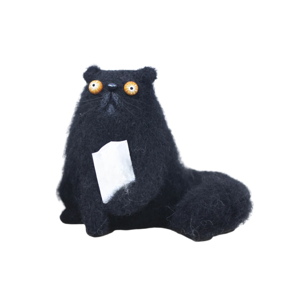 Komik Dağınık Dekor Kedi -Blacky - Ozerty
