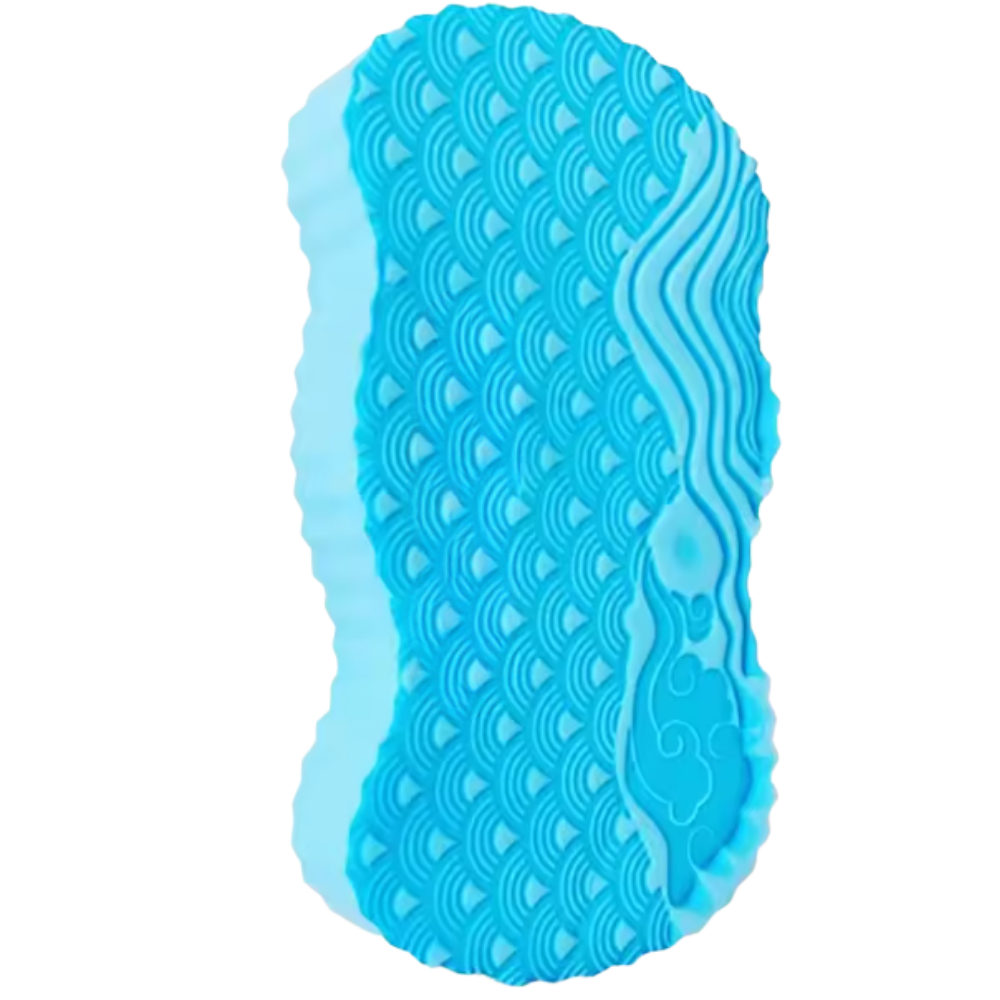 Nazik Peeling Banyo Süngeri -Mavi - Ozerty