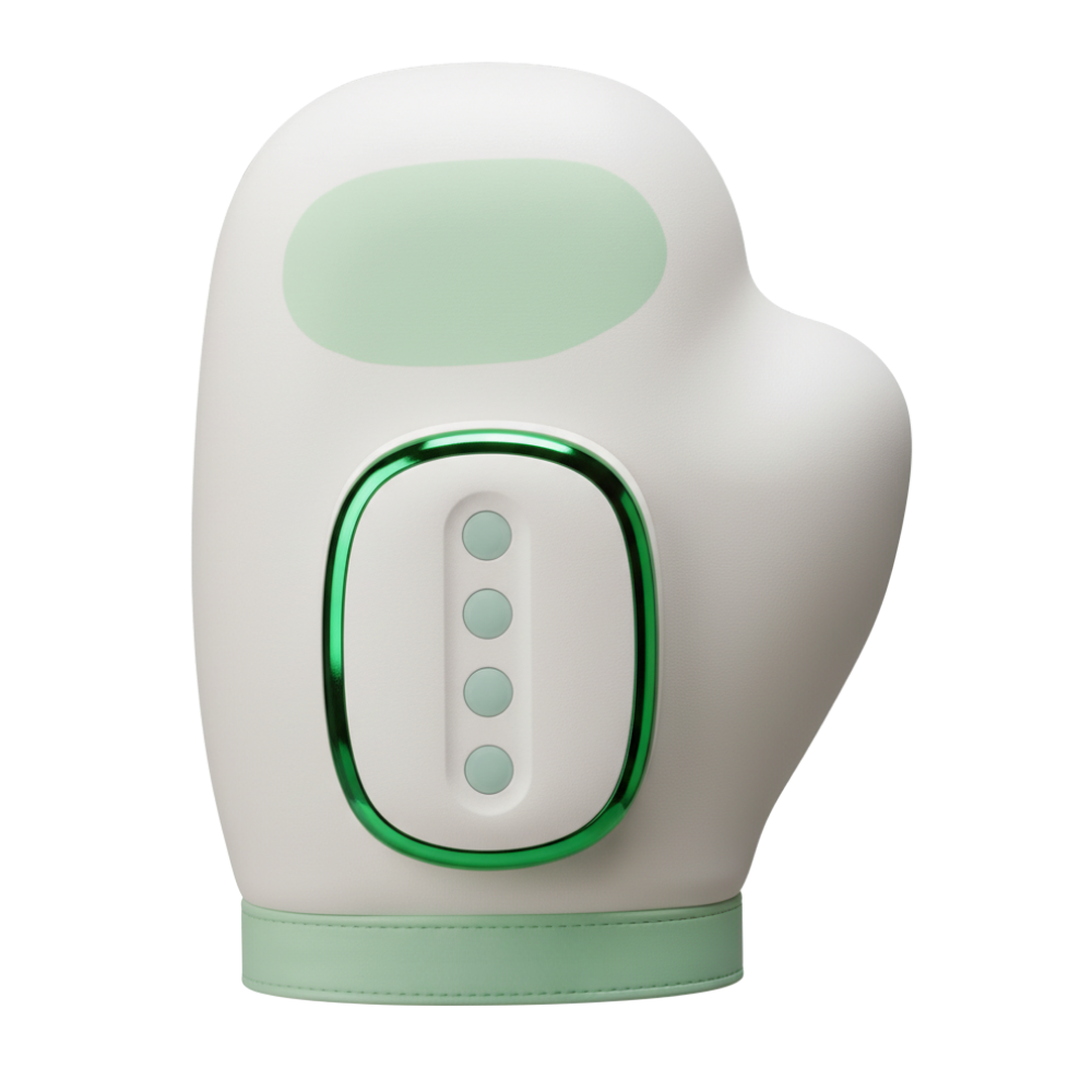 Isı Kompresyonlu Masaj Eldiveni -Yeşil - Ozerty