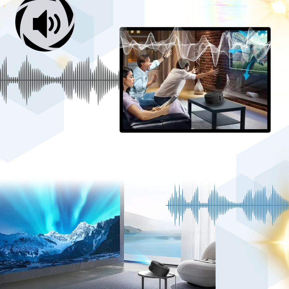 Yüksek Çözünürlüklü Mini Film Projektörü - Ozerty