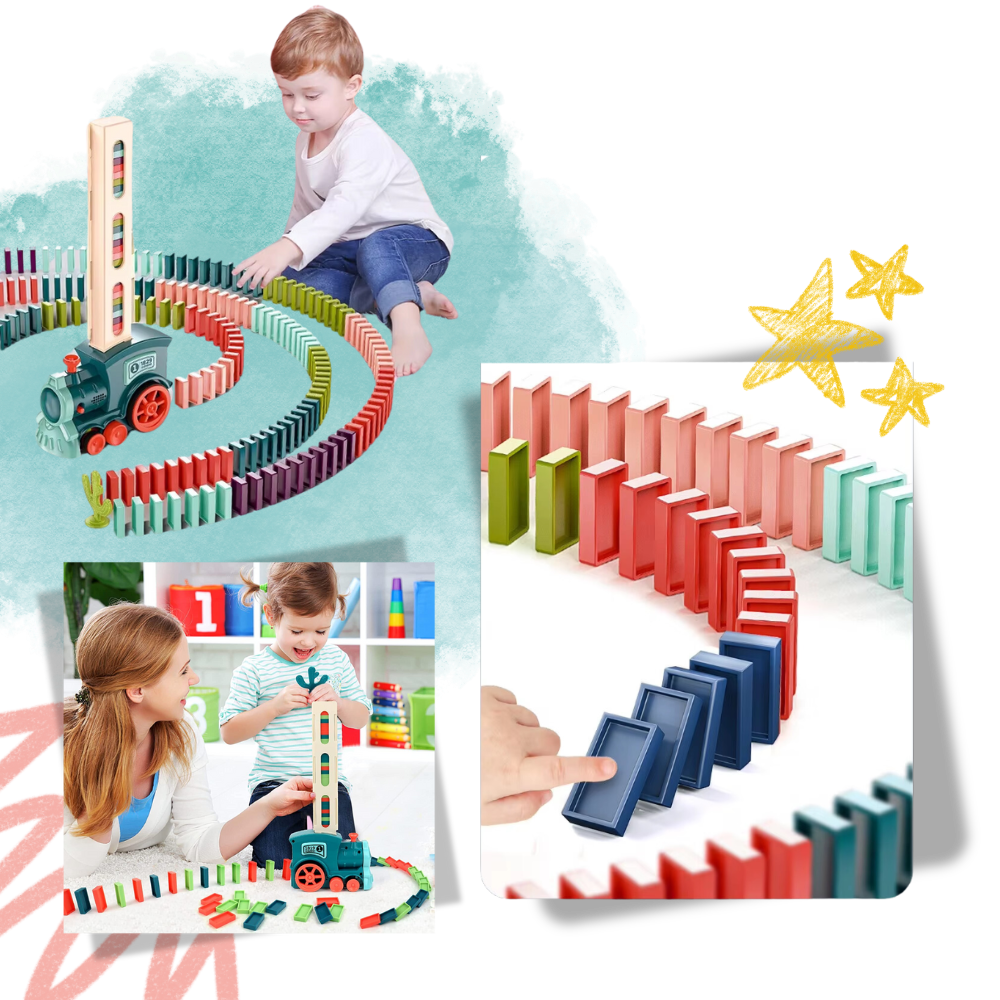 İnteraktif Otomatik Domino Treni - Ozerty