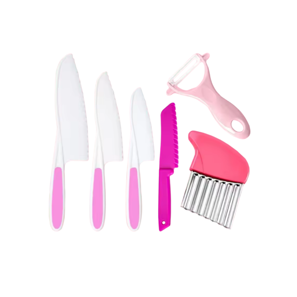 Çocuk Dostu Mutfak Seti Oyuncak -Pink - Ozerty