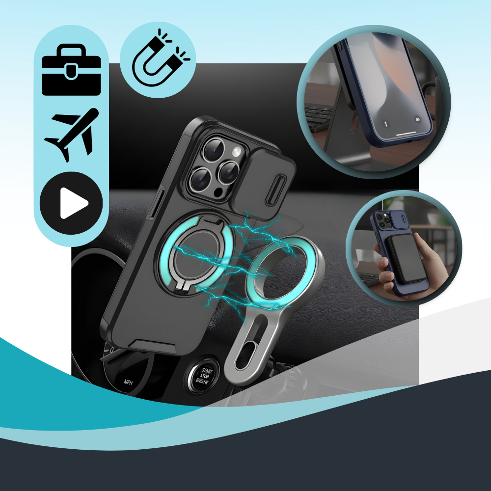 Manyetik Zırhlı Iphone Kılıfı - Ozerty