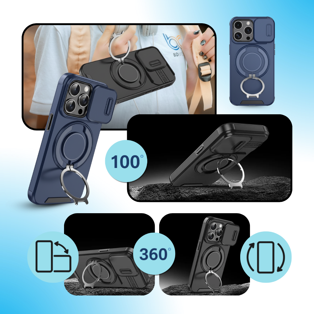 Manyetik Zırhlı Iphone Kılıfı - Ozerty