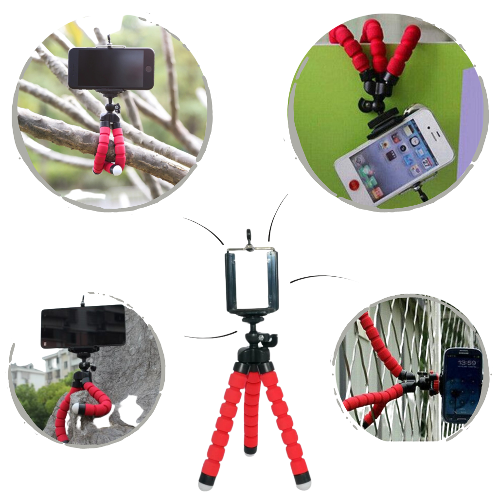 Mini Esnek Telefon Tripod Standı Seti - Ozerty