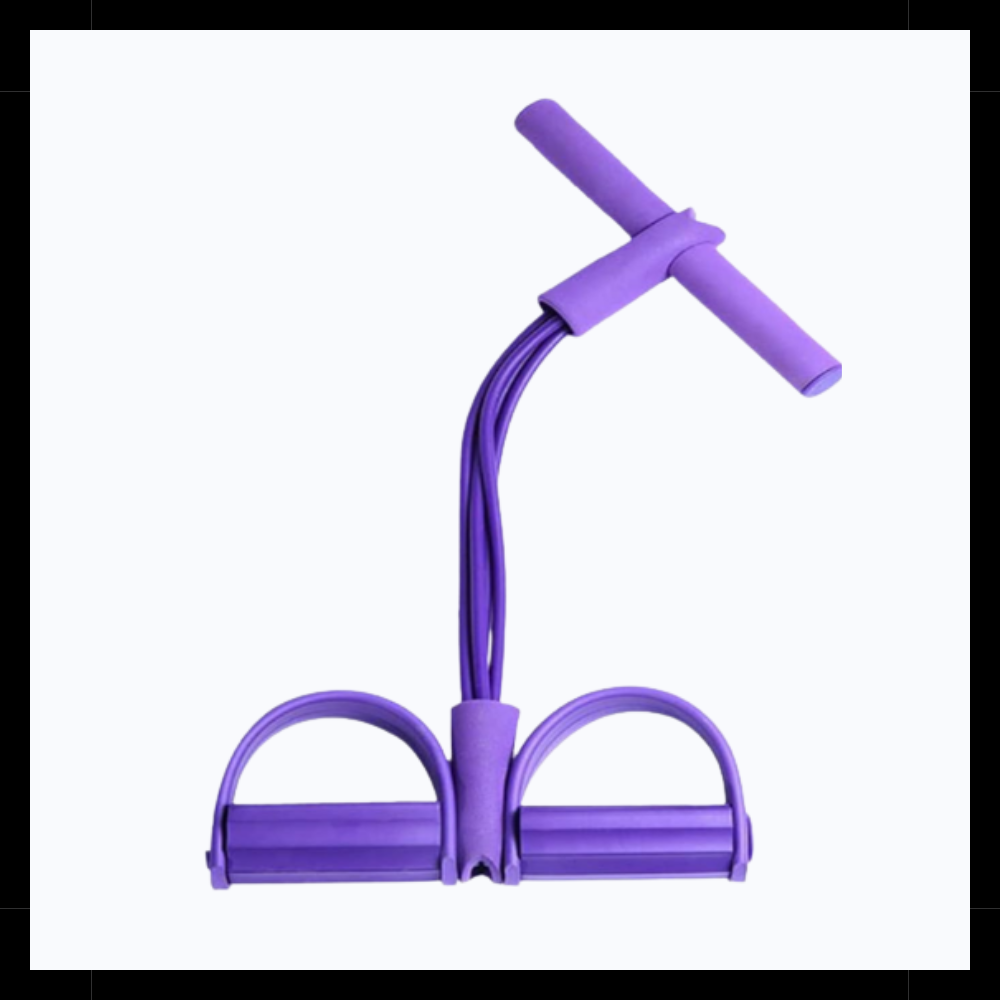 Çok Fonksiyonlu Pedal Direnç Bantları Fitness 4 Tüp - Ozerty