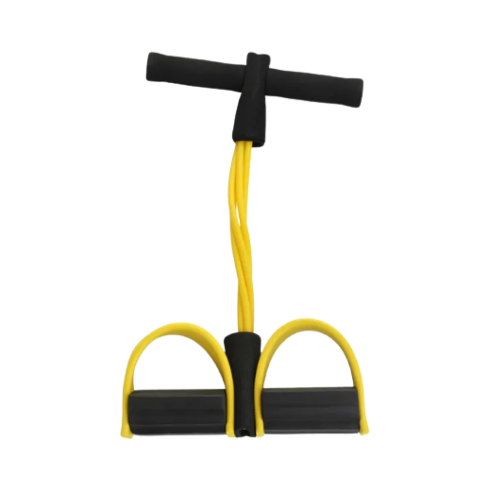 Çok Fonksiyonlu Pedal Direnç Bantları Fitness 4 Tüp -Sarı - Ozerty