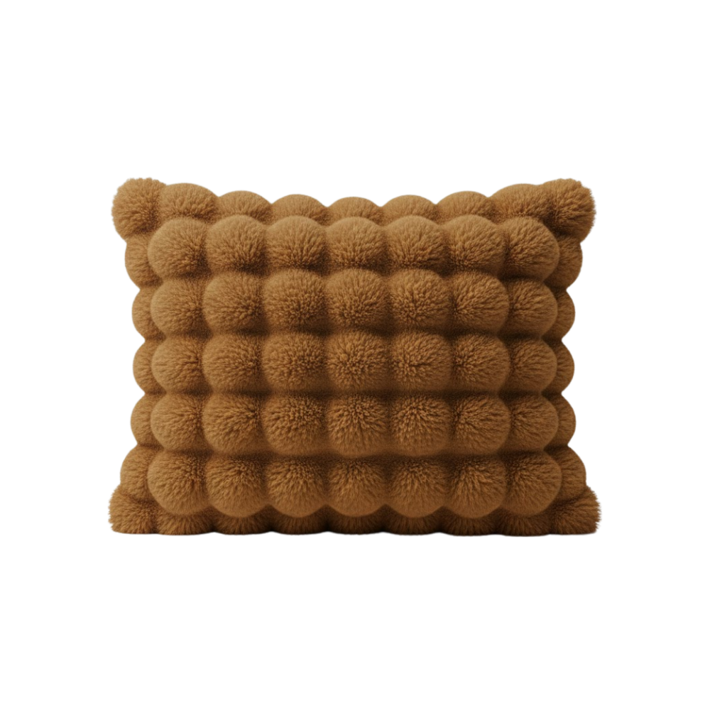 Kaymaz Rahat Kanepe Peluş Kılıfları -Kahve - Ozerty