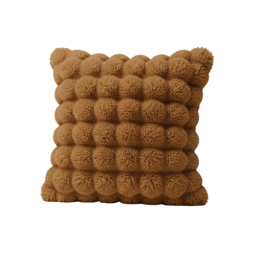 Kaymaz Rahat Kanepe Peluş Kılıfları -Kahve - Ozerty