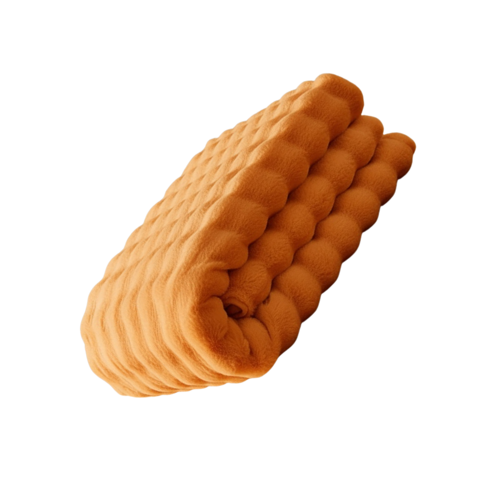 Kaymaz Rahat Kanepe Peluş Kılıfları -Turuncu - Ozerty