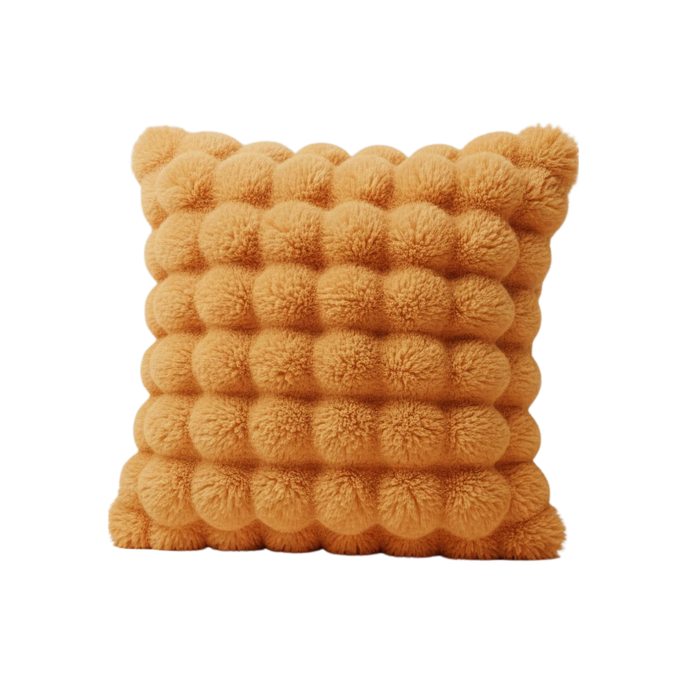 Kaymaz Rahat Kanepe Peluş Kılıfları -Turuncu - Ozerty