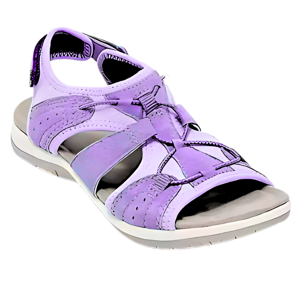 Ortez Destekli Kaymaz Sandaletler -Mor - Ozerty