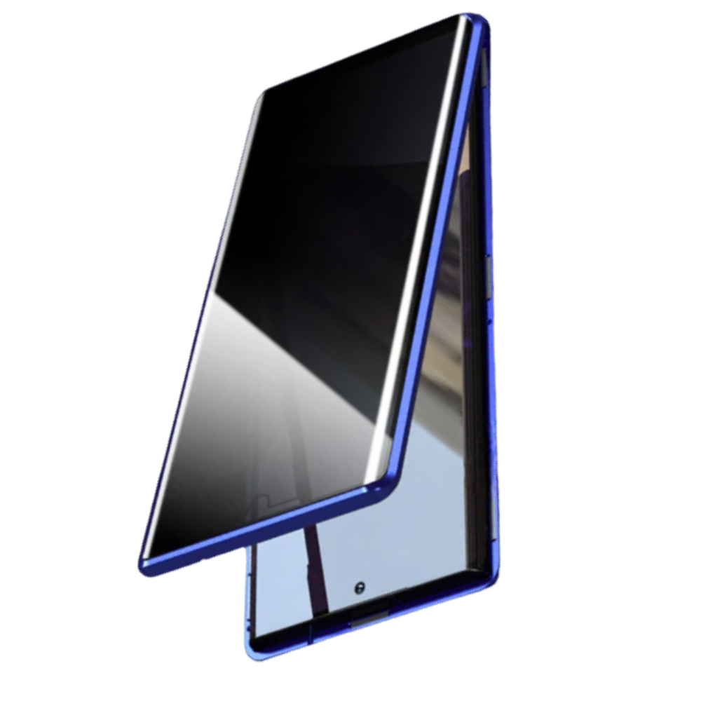 Samsung Telefon Kılıfı ve Gizlilik Camı -Mavi - Ozerty