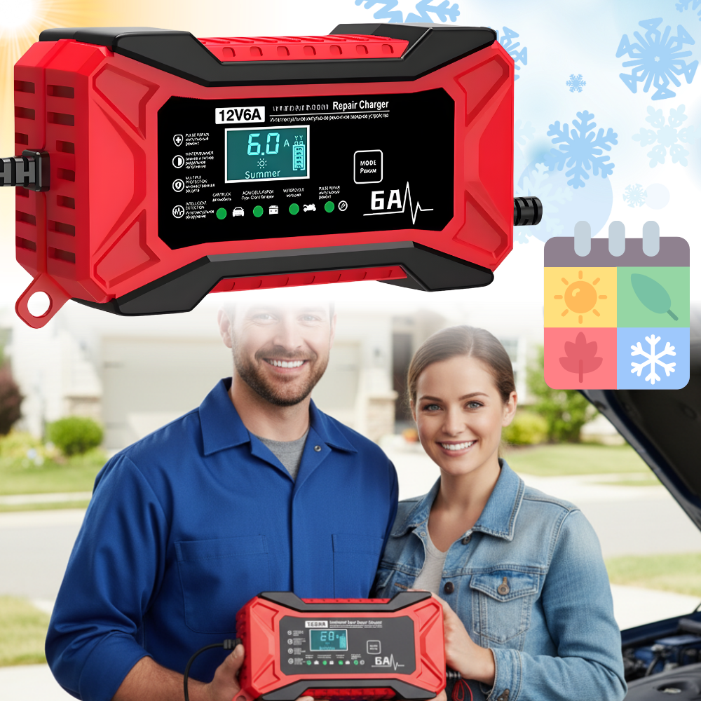 Akıllı 12V Pil Canlandırıcı Şarj Cihazı - Ozerty