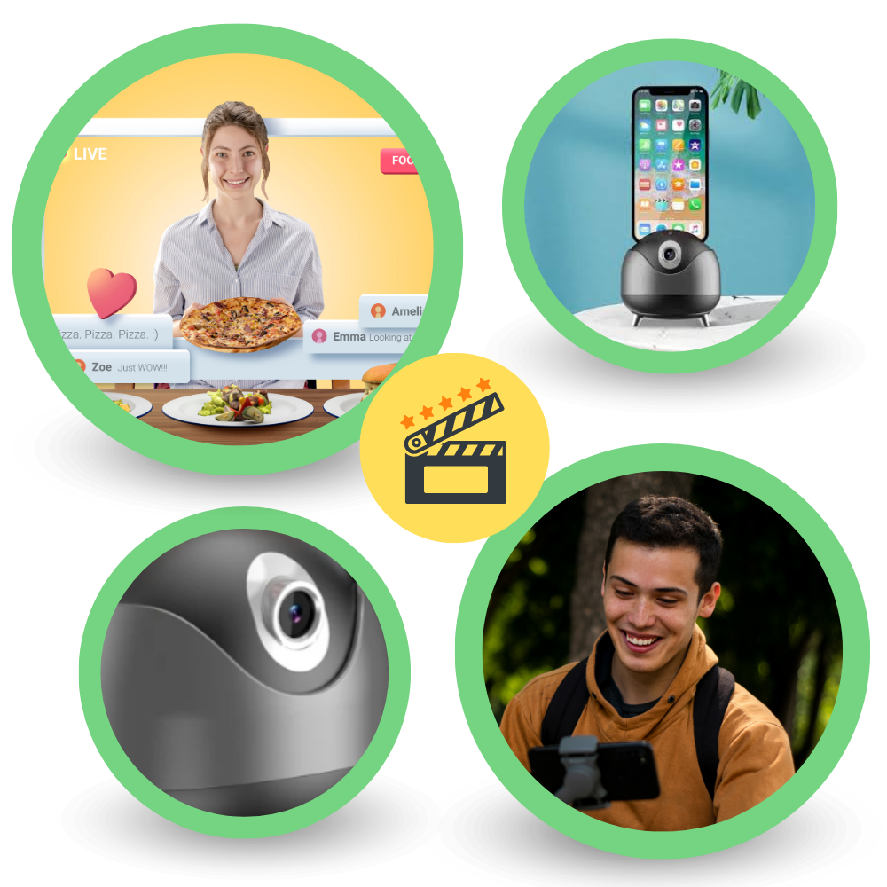 Akıllı Otomatik 360 Takip Gimbal - Ozerty