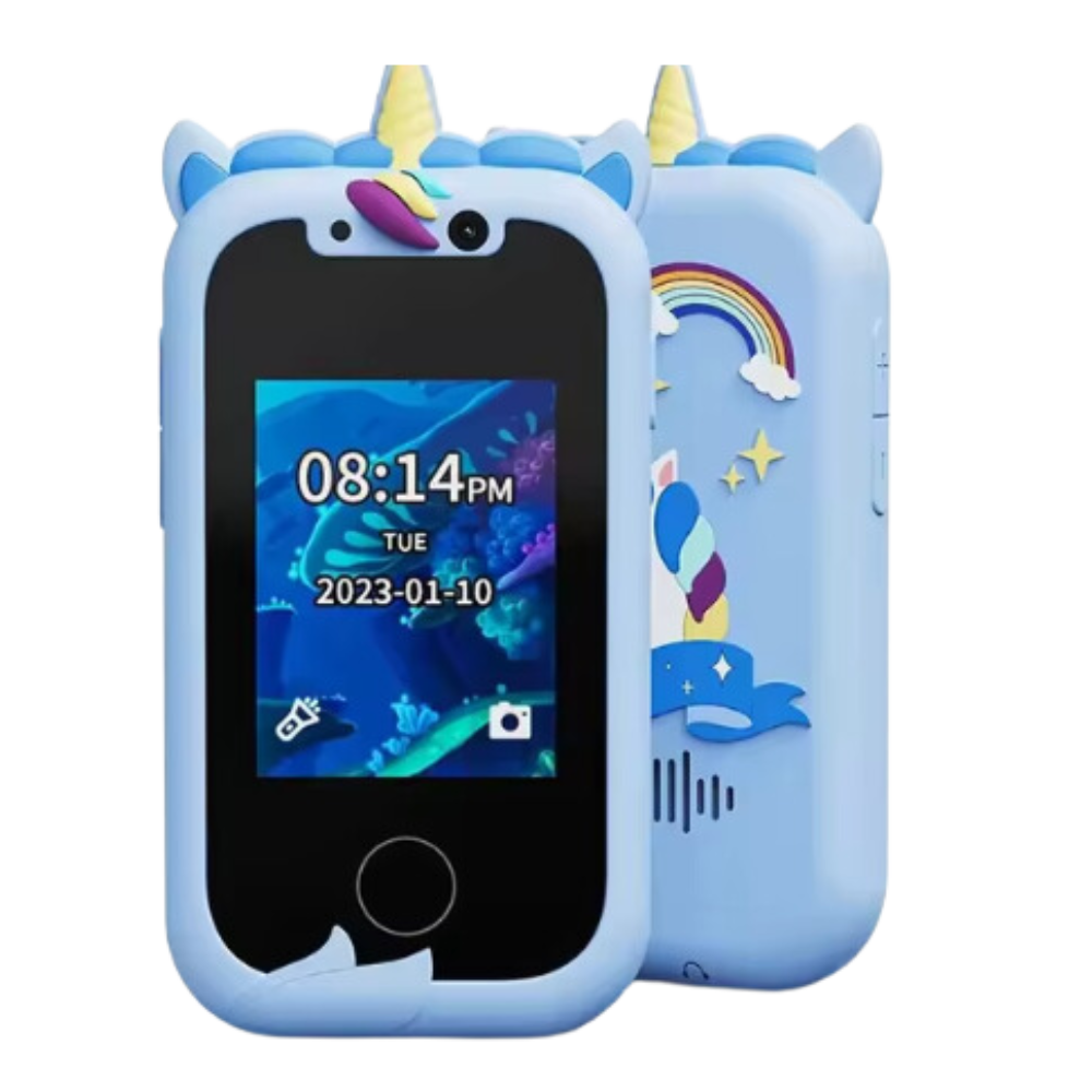 Akıllı İnteraktif Oyuncak Telefon -Mavi Tek Boynuzlu At - Ozerty
