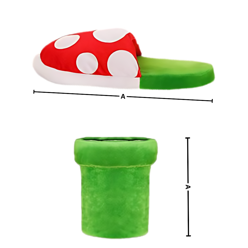 Yumuşak Peluş Mario Piranha Bitki Terlik - Ozerty
