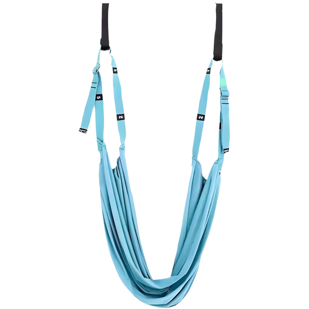 Güçlü Ayarlanabilir Yoga Hamak -Mavi - Ozerty