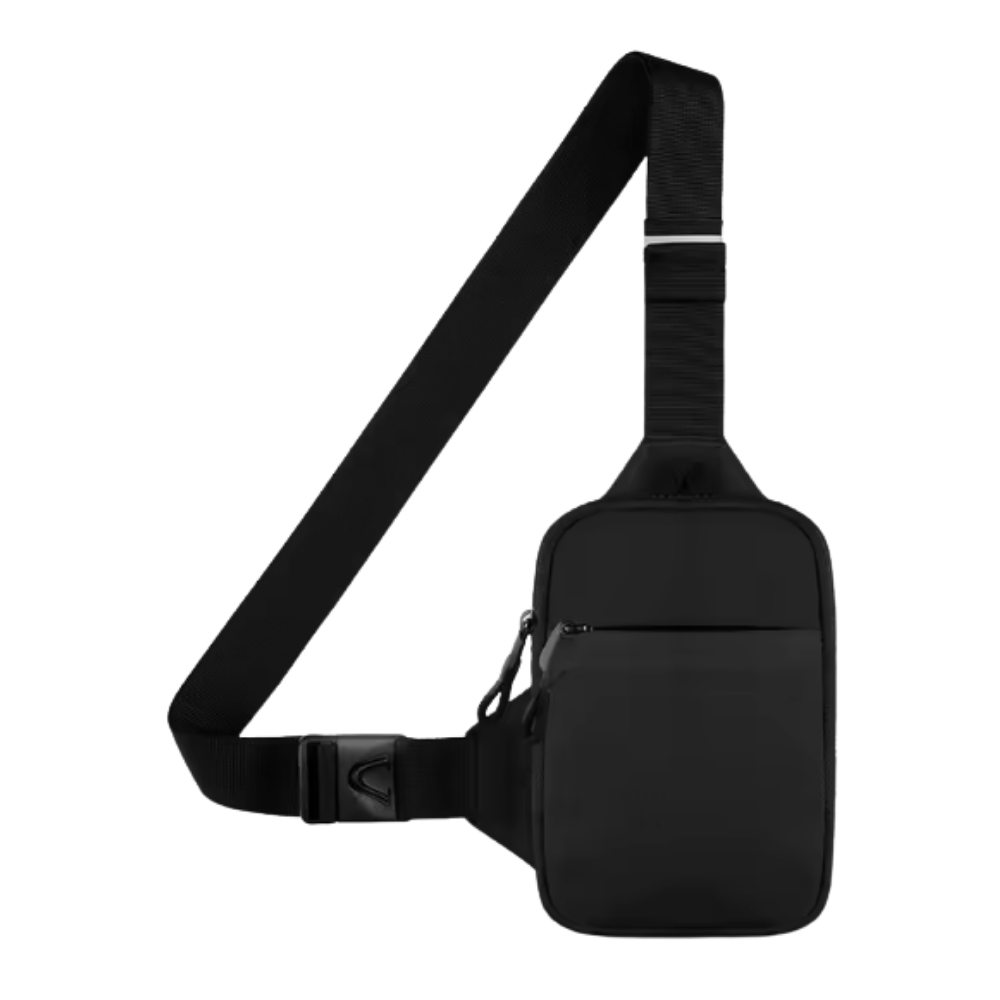 Şık Mini Askılı Göğüs Çantası -Siyah - Ozerty
