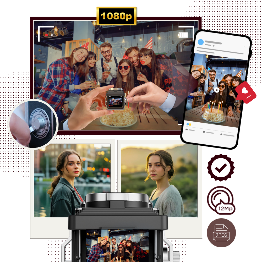 Zamansız Click TLR Fotoğraf Makinesi - Ozerty