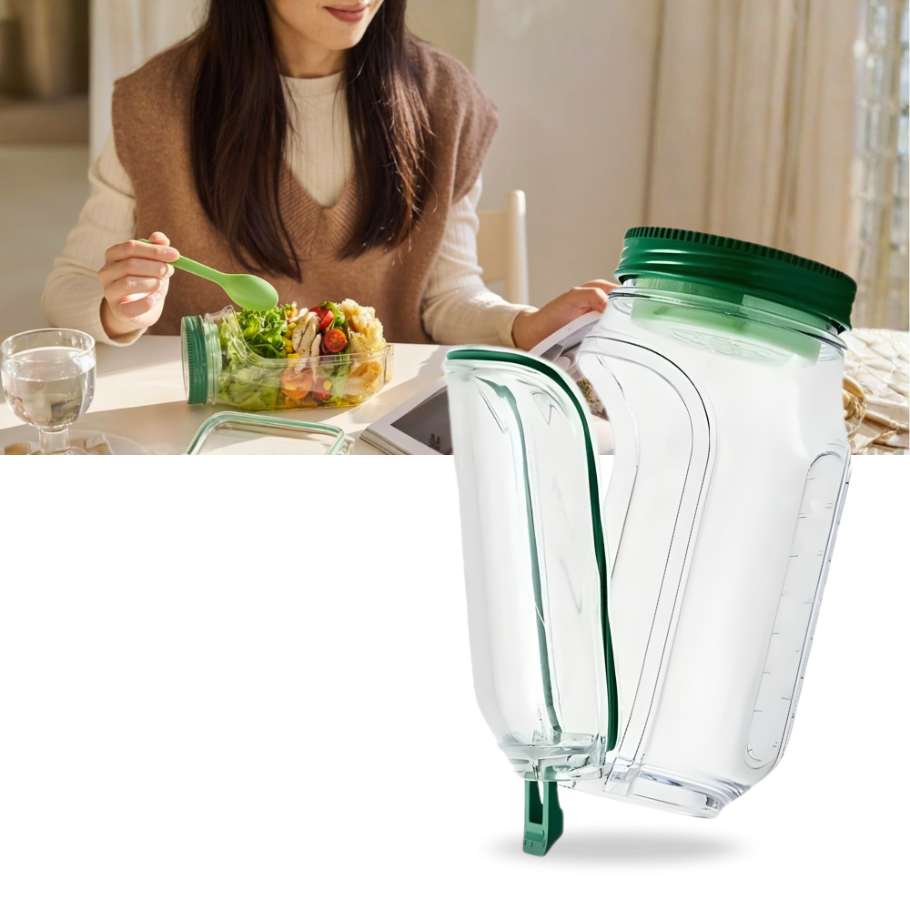 Şeffaf Yemek Hazırlama Kavanozu - Ozerty