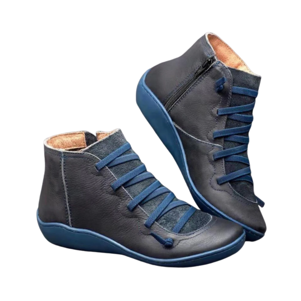 Unisex Trendy Kemer Destekli Bot -Mavi - Ozerty
