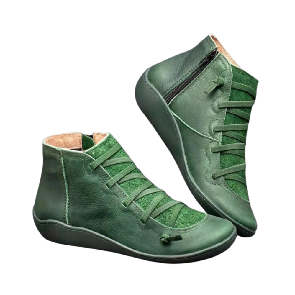 Unisex Trendy Kemer Destekli Bot -Yeşil - Ozerty